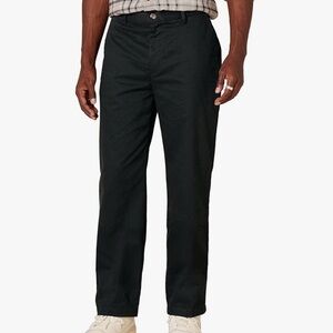 NWT Amazon Essentials Men's Black Chino Trousers